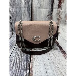 Coach Tammie Shoulder Bag in Burgandy/Pink Colorblock